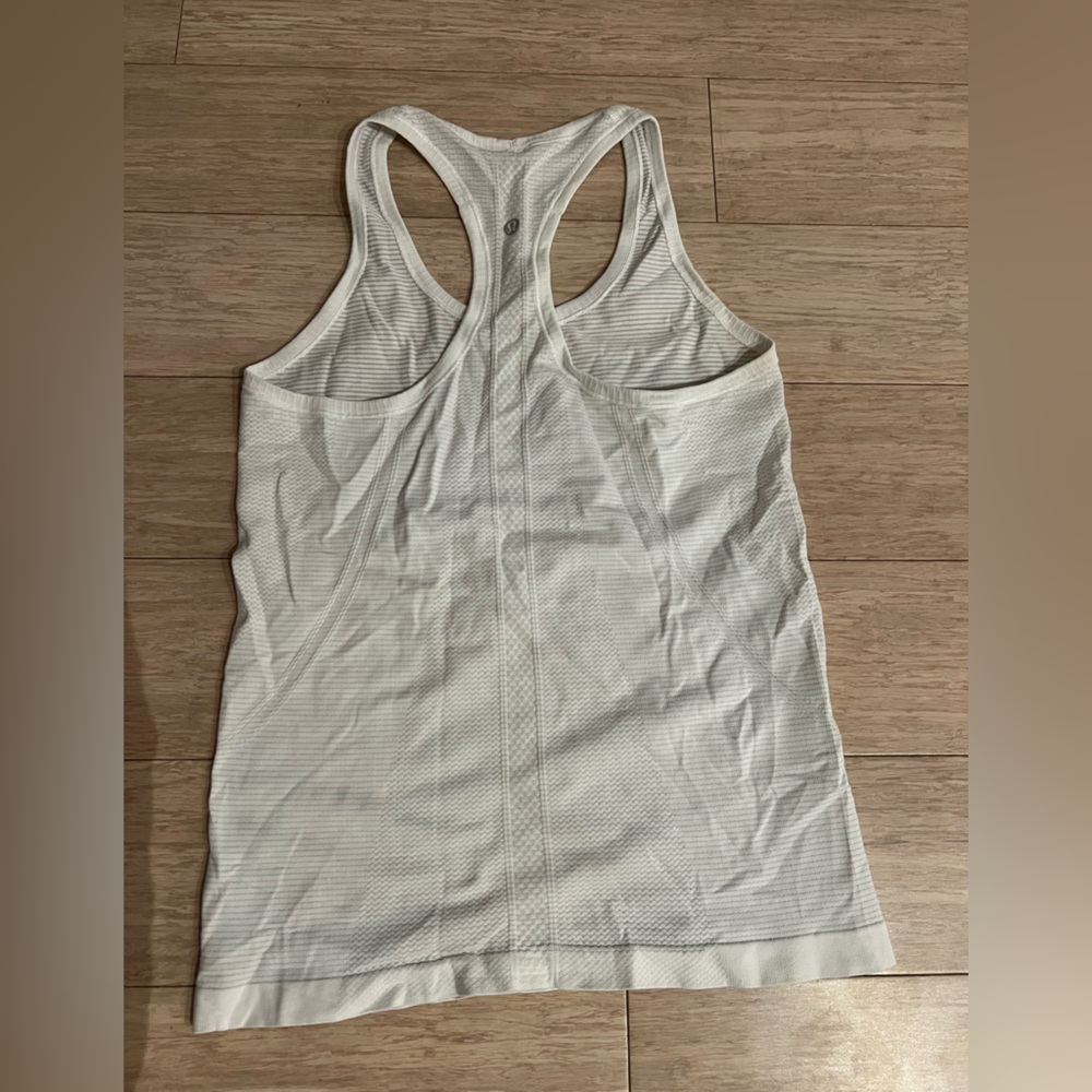 Lululemon Athletica White Swiftly Tech Tank Top - Picture 2 of 2
